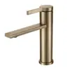 Grifo de Lavabo, Grifo para Lavabo, Grifo de Agua Fría y Caliente para Lavabo Doméstico, Grifo de un Agujero