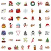 50/100 Peças de Adesivos de Grafite de Natal para Carros, Celulares, Garrafas de Água, Adesivos Decorativos, Adesivos de Diário à Prova d'Água Venda por Atacado
