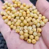 Jade Dragón Amarillo cuentas redondas Cuentas sueltas de Jade amarillo aceite de pollo 6mm cuentas pulsera DIY collar accesorios de joyería cuentas al por mayor