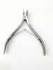 Pinza para Cutículas 8712 de Acero Inoxidable, Removedor de Cutículas de Punta Única, Pinzas de Belleza, Tijeras Anguladas, Herramienta Especializada para el Cuidado de las Uñas