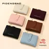 Billetera Corta RFID Anti-Skimming Nueva 2026 para Mujer con Múltiples Ranuras para Tarjetas, Monedero con Cremallera Transfronterizo para Mujer