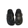 Pantuflas de Lujo de Nicho con Tachuelas y Puntera Tachonada 2026 Verano para Viajar al Trabajo y Uso al Aire Libre Zapatillas Versátiles de Moda para Ponerse y Quitar