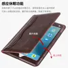 Funda protectora plana de cuero encerado al óleo vintage para iPad mini 4 con soporte para cordón para Apple Mini 3 Funda de cuero