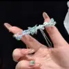 Pulsera de Grava de la Suerte con Mariposa Pequeña, Pulsera Tejida Única para Mejores Amigas, Versátil y Elegante, Regalo de Alta Gama para Parejas