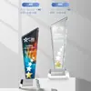 Trofeo de Cristal Personalizado para Empleados Destacados, Diseño Creativo y Elegante para Premios de Reunión Anual de la Empresa, Personalización de Trofeos de Alta Gama