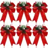 Lazos de Aguja de Pino Navideños, Varios Estilos en Stock, Venta Directa, Soporte para Etiquetado y Dropshipping, Se Pueden Empaquetar