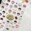 Nuevas Pegatinas para Uñas de Apoyo a Boy Group Era Tnt en Stock al por Mayor Pegatinas de Animales para Uñas Caricatura Original Lindo