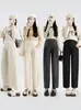 Pantalones casuales de maternidad para primavera y otoño, nueva colección de otoño 2025 para maternidad, pantalones rectos de pierna ancha con soporte para el vientre, leggings