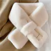 [Descuento Instantáneo de 5 Yuanes para Principiantes] Bufanda Suave y Peluda Estilo Coreano Etiquetado Estilo Japonés Otoño e Invierno Ins Bufanda de Peluche para Niña