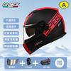 Rng Bluetooth Capacete de Moto Transfronteiriço Capacete de Ciclismo com Lente Dupla Moto o Ano Todo Veículo Elétrico Unissex Banhado a Prata