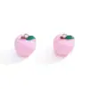 Colgante de Fruta de Manzana Tridimensional Colorido Accesorios DIY Correa para Teléfono Móvil Collar Llavero Colgante Decorativo