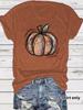 Camiseta de temperamento transfronterizo de estación independiente europea y americana para mujer en stock, nueva camiseta de manga corta de verano con estampado de calabaza, venta al por mayor de Halloween