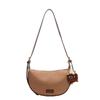 Bolsa Feminina Texturizada de Alta Qualidade com Grande Capacidade, Nova Bolsa Transversal Casual de Verão 2026 com Design de Nicho, Bolsa Dumpling para o Dia a Dia