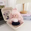 Conjunto de ropa para muñeca Labubu de barbería vintage, compatible con la 1ª, 2ª y 3ª generación de Labubu, incluye falda plisada de repuesto