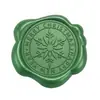Adesivo de carimbo de cera de vedação verde pinho Série de Natal adesivo de selo para decoração de envelope convite garrafa de vinho presente