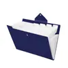 Carpeta Accordion de Color Sólido con Tapa Puntiaguda de 8 Compartimentos, Carpeta Impermeable de PP para Almacenamiento de Documentos, Carpeta Accordion Gruesa para Clasificación de Oficina