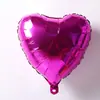 Globo de película de aluminio en forma de corazón de 18 pulgadas decoración de boda diseño corazón de amor escena de propuesta confesión atmósfera romántica bola de papel de aluminio