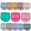 Prato de Jantar de Silicone para Bebê Peça Única Ventosa Prato de Jantar para Alimentação Tigela de Alimentação para Bebê Criança em estoque Suprimentos Maternos e Infantis Transfronteiriços