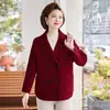 Colección de otoño e invierno transfronteriza: Capas base elegantes, adelgazantes y de talla grande para mamás, 2026 prendas de abrigo versátiles de mediana edad, cálidas y que reducen la edad