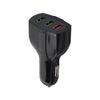 Cargador Multipuerto Carga Rápida Cargador de Coche 5V3.1A3Usbtype-C Cargador Flash para Coche