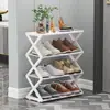Venta caliente transfronteriza Zapatero a prueba de polvo tipo X creativo Zapatero de tubo de acero Zapatero de montaje simple Ventas directas de fábrica se puede enviar por cuenta de