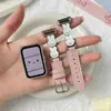 Correa de Reloj Compatible con Huawei Band 11 Pro, Correa con Patrón de Lichi de Conejo Miffy para relojes de mujer 8/9/10 NFC