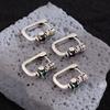 Vintage Elegante Zircão Verde Cruz Coroa Brincos Feminino Nicho Frio Estilo Leve Luxo Brinco Fivela de Orelha Brinco Stud