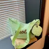 Bolso de Lona Ligero con Letra para Mujer, Bolso Tote de Verano para Estudiantes y Viajes Diarios, Bolso Cruzado Casual de Gran Capacidad para Hombro para Mujer