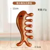 Pente de Massagem de Sândalo Natural Cabeça Terapêutica de Meridianos Pente Raspador Anti-Quebra Dentes Grandes Dentes Largos Pente Acompanhante Presente Mãos Dadas Pente de Madeira Maciça