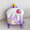 Mochila Escolar Infantil Fofa Estilo Coreano Mochila Escolar para Jardim de Infância Mochila com Desenho de Sorvete Casca de Ovo Mochila Leve para Bebê para Passeios