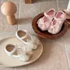 Zapatos de Princesa para Niñas 2026 Primavera y Otoño Nuevo Estilo Lazo de Perla Zapatos Infantiles Suela Suave Modernos Zapatos para Niños Pequeños