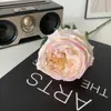 Simulación Ramo de Rosas Austin de Cabeza Única Peonía Rosa Humectante con Una Mano Rosa Artificial Estilo Europeo