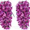 Colgante de Pared Popular Transfronterizo de Buganvilias Artificiales Flores Falsas Decoración de Techo Decoración de Pared de Fondo para Salón de Bodas Cesta Colgante de Flores de Seda Enredadera