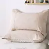 Toalha de Travesseiro Algodão Peça Única Antiderrapante Não Solta High-end Estilo Europeu Algodão Doméstico Simples Nórdico Gaze Capa de Travesseiro Toalha