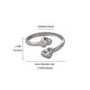 Anillo de Acero Inoxidable con Flor para Mujer Chapado en Oro de 18k Geométrico Simple Joyería INS Venta Caliente Transfronteriza Lujo Ligero Moda