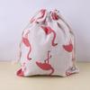 Estoque de fábrica padrão criativo estampado algodão portátil bolso com cordão cordão presente cordão bolsa de armazenamento estampada atacado