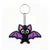 Llavero de Halloween calabaza fantasma murciélago castillo pequeño monstruo decoración creativa para mochila colgante de regalo navideño