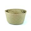Cesta de Vime de Algas Marinhas Escandinava Ins Cesta de Flores Dobrável Cesta de Armazenamento Binaural Armazenamento de Flores Cesta Feita à Mão Vaso de Flores