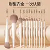 Set de Pinceles de Maquillaje Pincel para Sombras Pincel para Rubor Rubor Rubor Sombra de Nariz Set para Principiantes Herramienta de Pinceles
