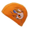 Gorro de natación infantil de dibujos animados transfronterizo PU impermeable protección para los oídos niños y niñas equipo de natación para la cabeza lindo gorro de natación para bebé