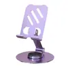 Soporte de Escritorio para Teléfono Móvil Totalmente Metálico, Soporte Portátil Multifuncional Giratorio y Plegable para Personas Perezosas, Soporte Universal para Tablet para Transmisiones en Vivo