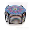Posavasos Cerámico Absorbente Directo de Fábrica Patrón Caliente de Amazon Posavasos Cerámico Posavasos Absorbente de Corcho Aislamiento Térmico