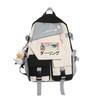 Prezada Equipe Nacional Franks 02 Masculina e Feminina Estilo Japonês Pequeno Fresco Moda Masculina e Feminina Mochila com Estampa de Desenho Animado Mochila Escolar