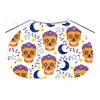 Capas Halloween Negras Unisex para Niños Hechas a Medida de Fábrica con Estampado de Calavera y Cordón, Ropa Estilo Europeo y Americano