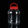 Pote Plástico Transparente 5L Tambor para Embalagem de Aveia 4kg 2kg Capacidade Grande Espessado Garrafa de Boca Larga Grau Alimentício 5kg