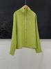 Camisa de linho com vários botões feminina primavera 2025 moda francesa artística solta all-match cardigan de abotoamento único casual top