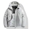 Popular chaqueta de algodón para hombre con capucha de color liso, estilo coreano, moderna, de algodón, tres pruebas, grafeno, casual, versátil, abrigo de algodón para pareja