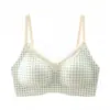 Nova Lingerie Feminina Floral Francesa, Push-Up para Seios Pequenos, Decote em V de Renda, Costas Bonitas Sem Costura, Sutiã de Suporte Macio