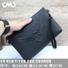 Marca de moda Bolso de mano de cuero suave para hombre Clutch de negocios Cartera de moda para niño Bolso vintage para hombre PU para mujer