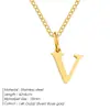 Collar con Colgante de Letra Emanco Acero de Titanio No se Desvanece Cadena para Clavícula Cadena de Hueso de Serpiente de Acero Inoxidable Nicho Europeo y Americano para Mujeres